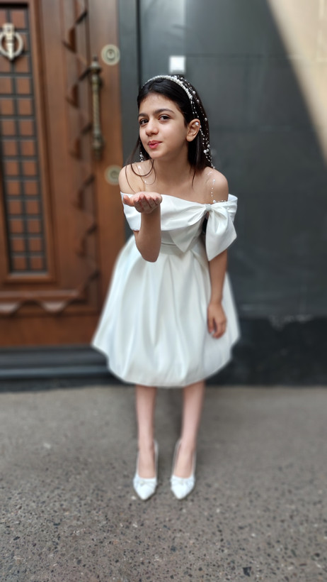 پیراهن ساتن عروسکی
